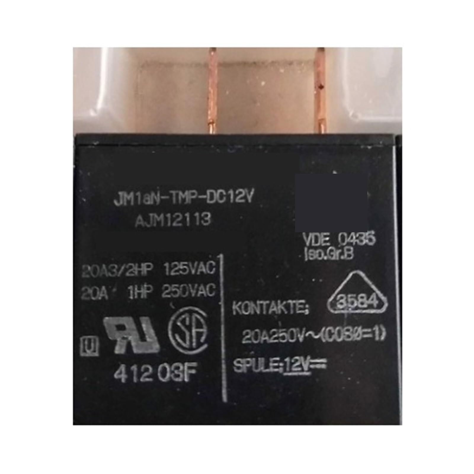 Relais climatiseur en panne ? Installez le JM1AN-TMP-DC12V 20A à 4 pins