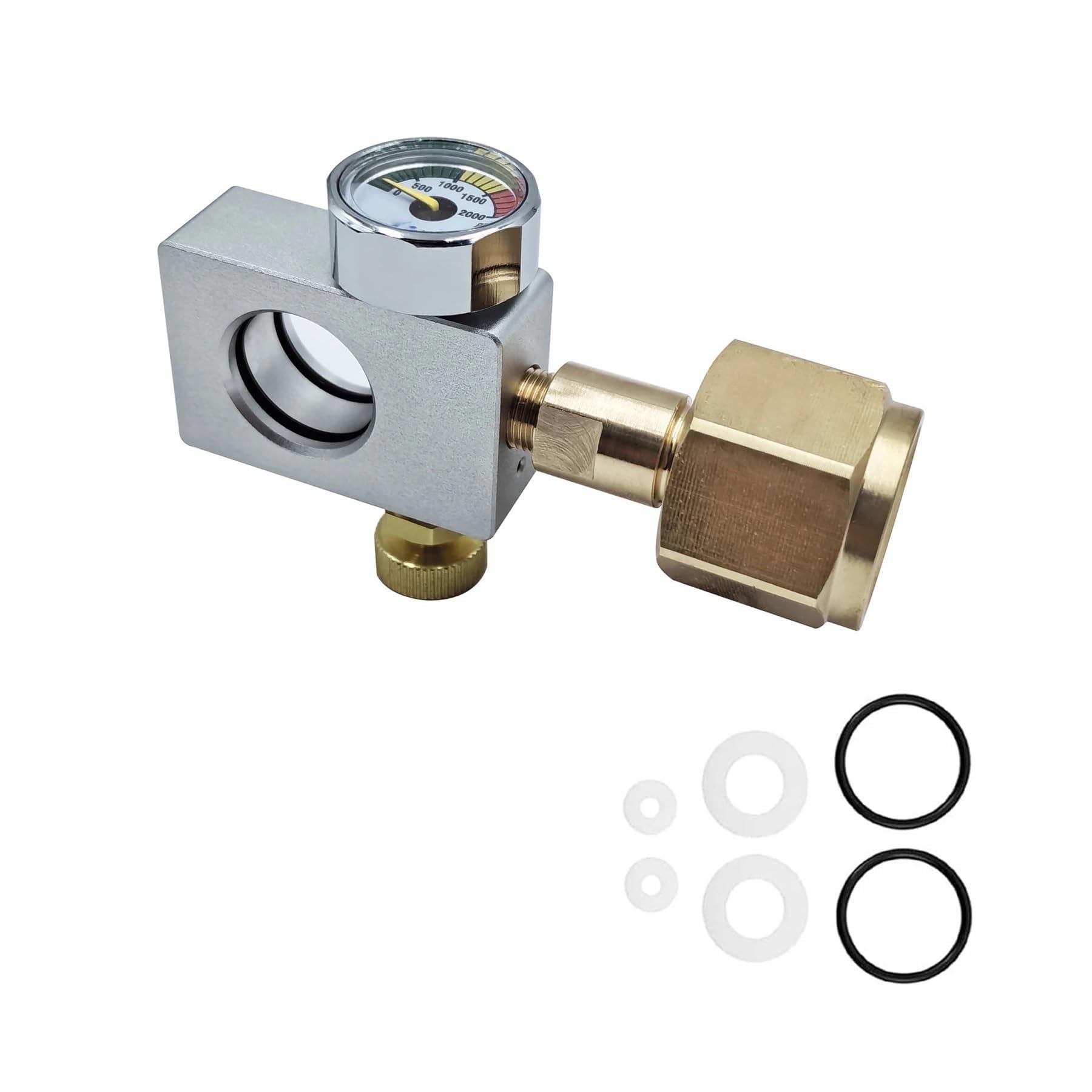Stazione di riempimento ricarica connettore rapido rosa Adattatore bombola CO2 Carbonatore Terra DUO Art Soda Tank Accessori soda di ricambio(Female G3-4)