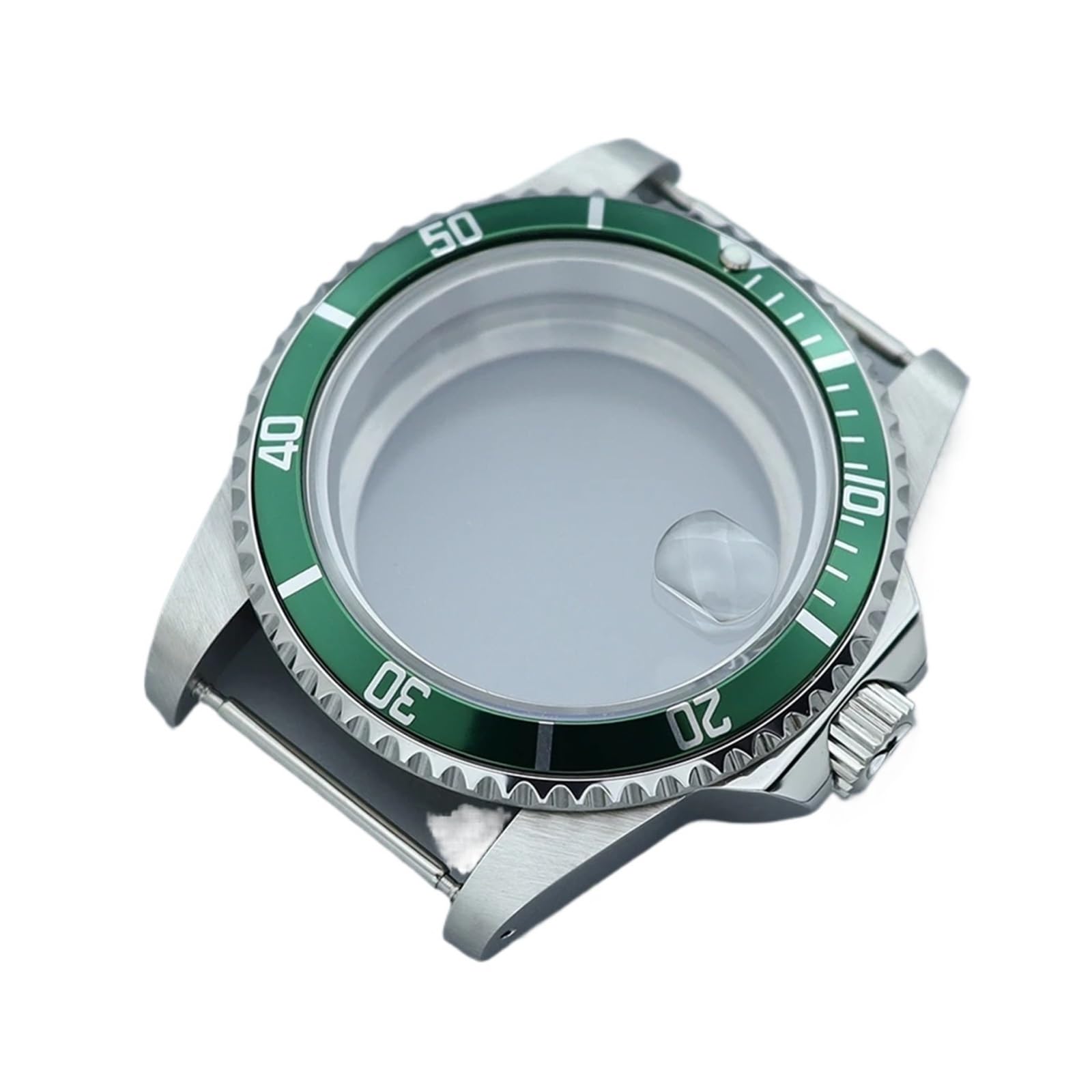 Cassa dell'orologio da 38 mm unidirezionale con lunetta in vetro zaffiro a 120 clic, compatibile con movimento NH36 NH34/38 4R36