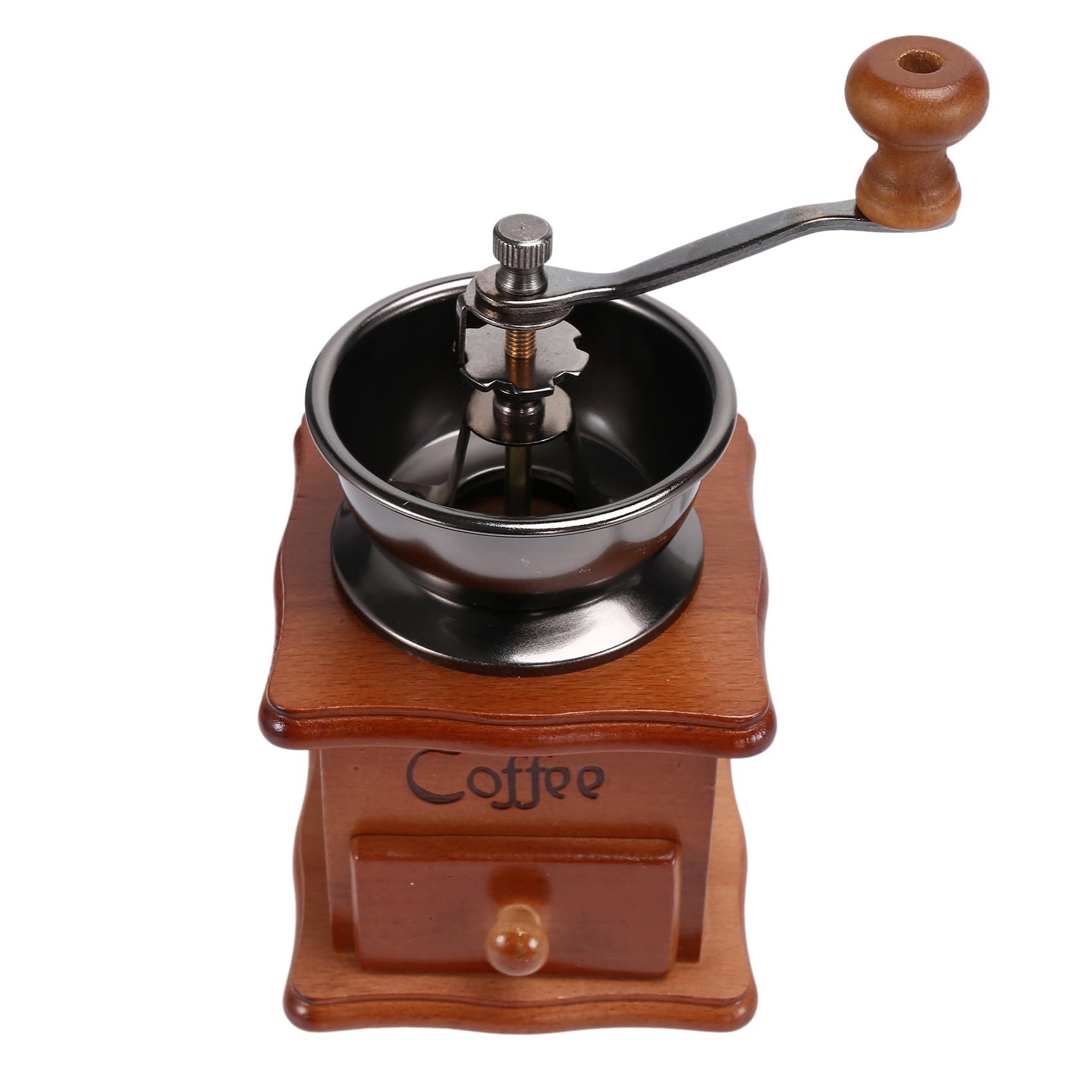 4X Kaffee Bohnen Manuelle Kaffee Hand Edelstahl Retro Kaffee Gewürz Mini Gratmühle mit Keramik