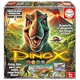 Educa - Dinox con App. Desafiante y emocionante Juego de Mesa Audiovisual de competición para 2 a 4 Jugadores. A Partir de 6 años (20379)