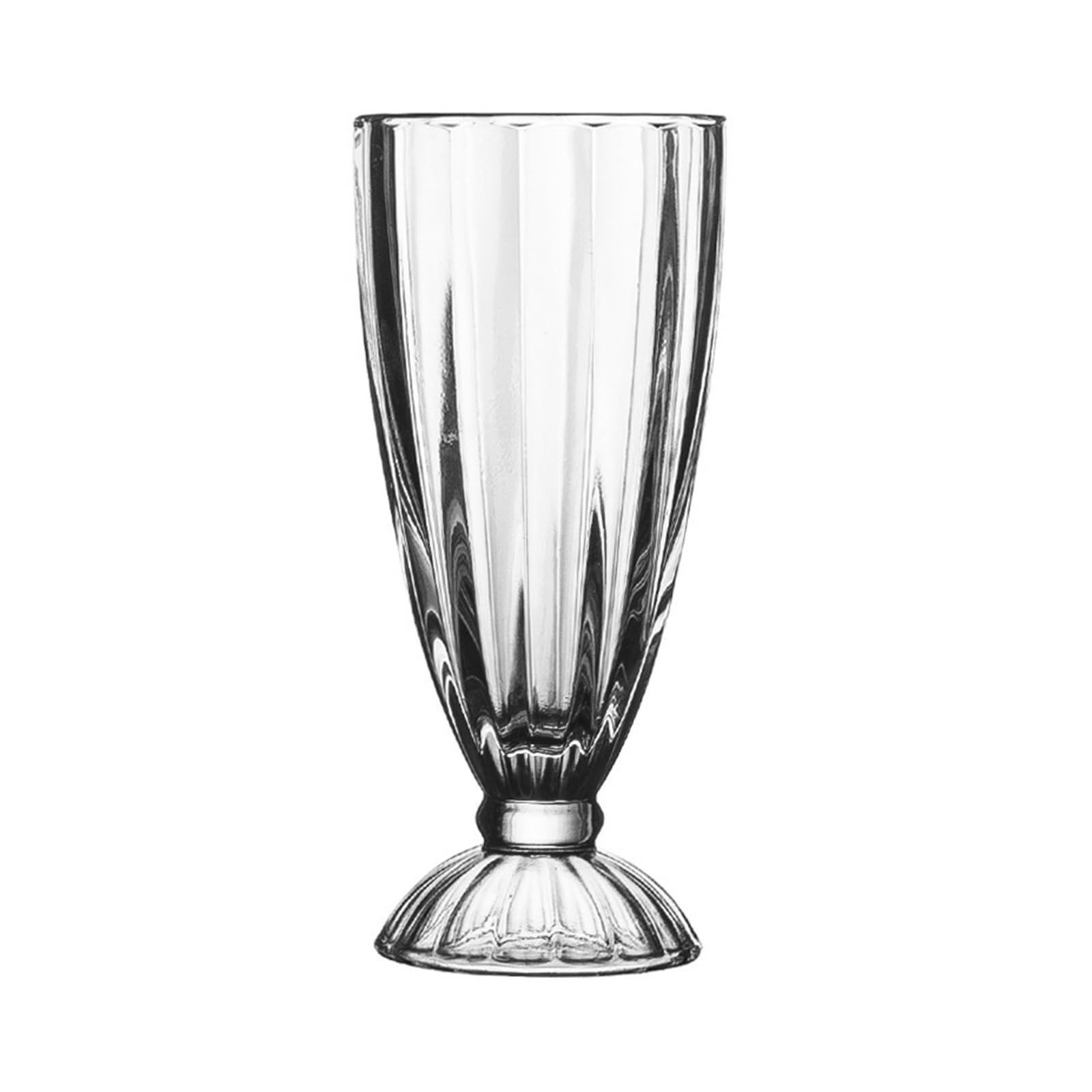 Vasos transparentes for beber estables que evitan vuelcos de jugos en la mesa