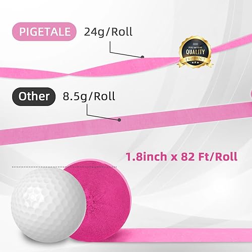 Vista 22 de Serpentinas de papel crepé 8 rollos de 656 pies, paquete de serpentinas de fiesta verdes, rojas, doradas y blancas para decoraciones de Navidad