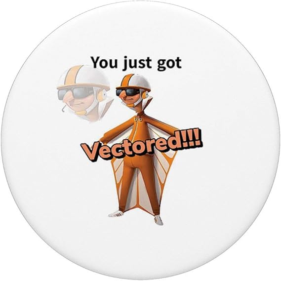 You Just Got Vectored Meme Popsockets Extendable Base And Grip For Smartphones And Tablets Black Amazon De Electronics Photo