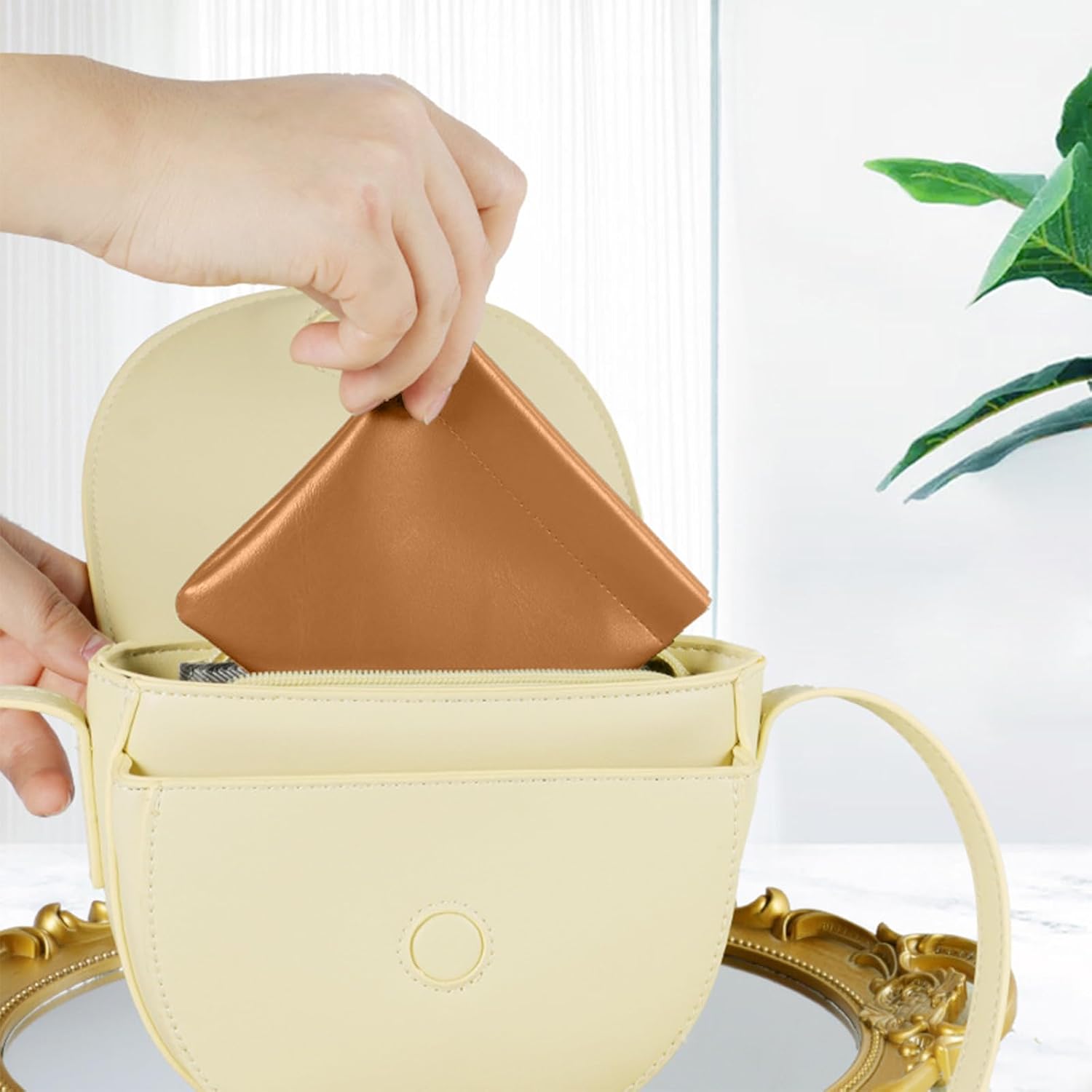 Makeup Bag for Women, 2 Pack Luxury Leather Purse Organizer Pouches, Waterproof Small Jewelry Bags for Cosmetics, Big Organizer Storage with Interior Pockets, Travel Essentials - Image 7