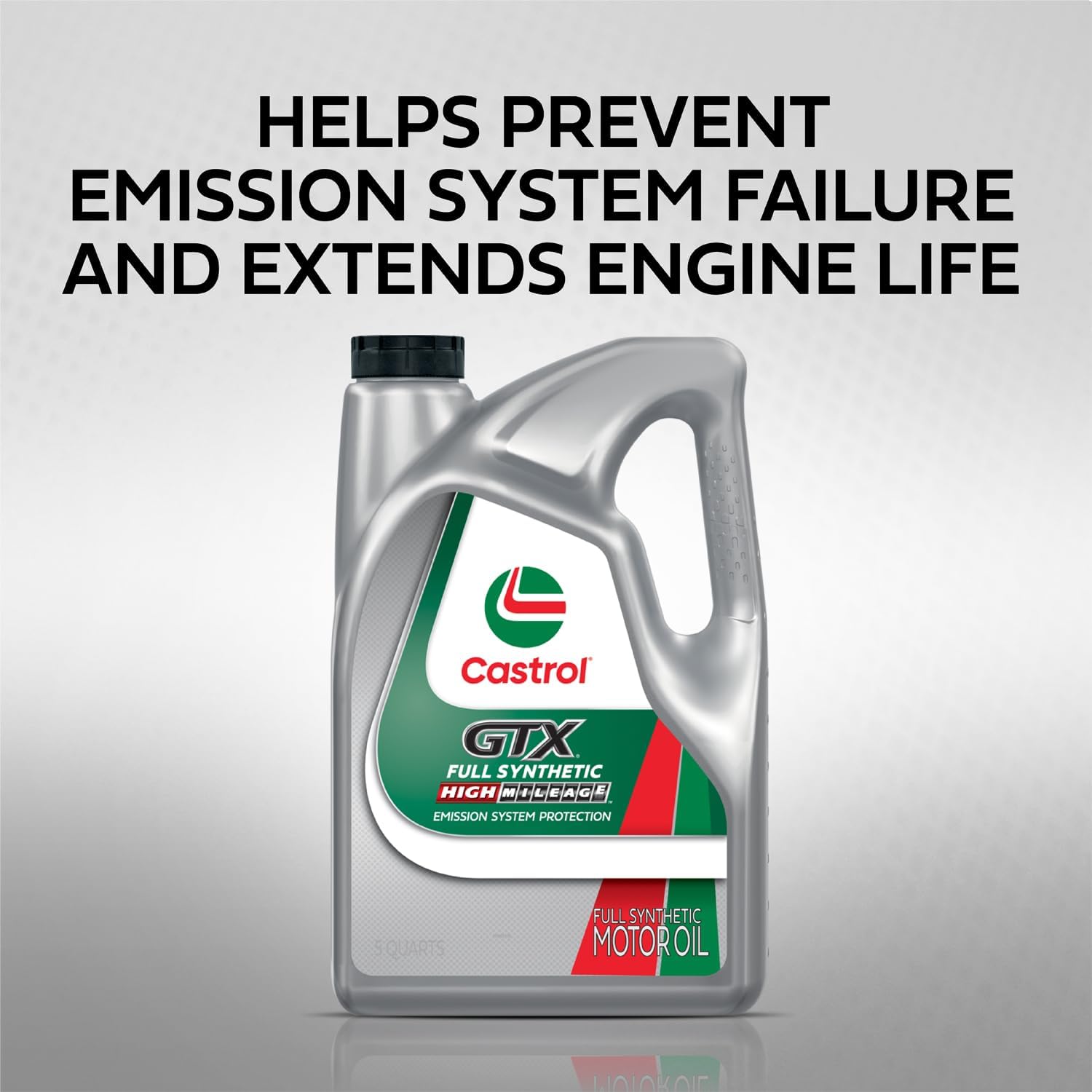Castrol GTX Full Synthetic High Mileage 0W-20 Motor Oil, 5 Quart - Image 7