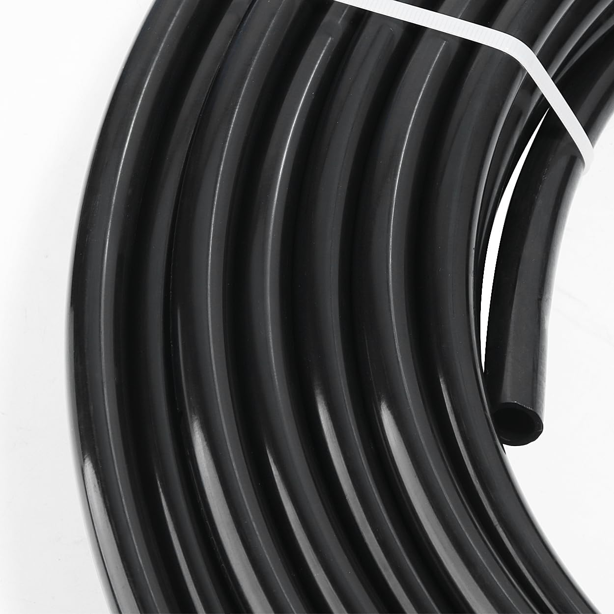 LokoCar Nylon Air Line 100ft 3/8" OD Pneumatic Nylon Tube DOT Approved SAE J844 Airline For Air Brake Tubing or Fluid Transfer Black
