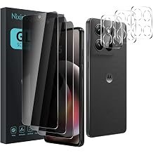 3 Pack Privacy Screen Protector for Motorola Moto G Stylus 5G 2026 | 3 Pack Camera Lens Protector,Anti Spy Tempered Glass Film,9H Hardness,Black Protector,Anti-Scratch,Bubble Free