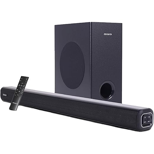 Aiwa Soundbar with Bluetooth V53 and Powerful Bass 525 Inc