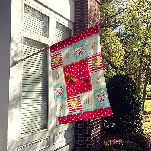 Drapeau décoratif de maison grand format sur le thème du faisan doré multicolore - 2