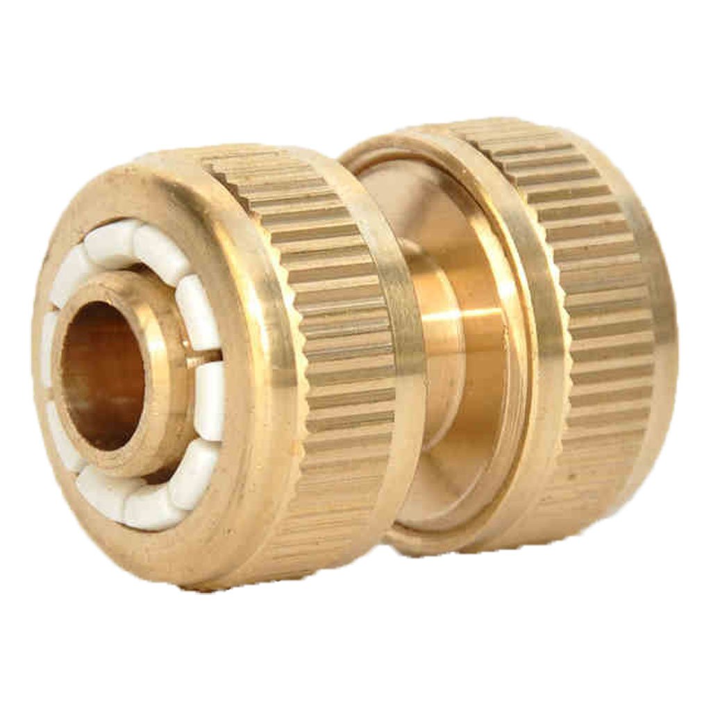 Brass Hose Tap Connector 32mm OD Garden Water Pipe Quick Adaptor