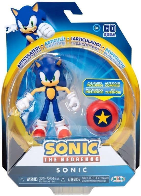Miniatura 2 de Sonic The Hedgehog Colección de figuras de acción articuladas de 4 pulgadas (elige figura) (Sonic with Star Spring)