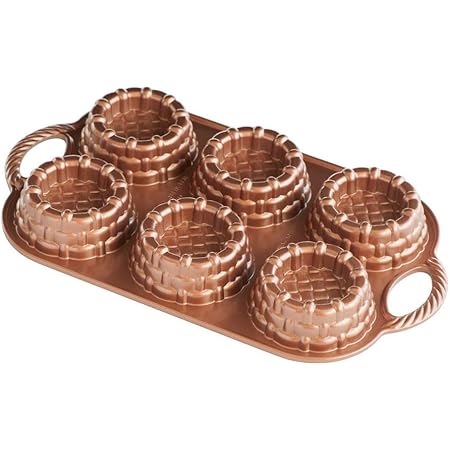 Nordic Ware Cast-Aluminum Nonstick Baking Pan, Shortcake Baskets