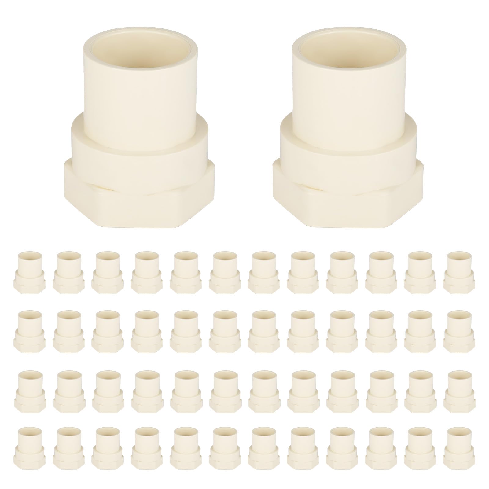 (50 Pack) EFIELD CPVC CTS Female Adapter Fittings, 1" Slip X 1" Female Thread
