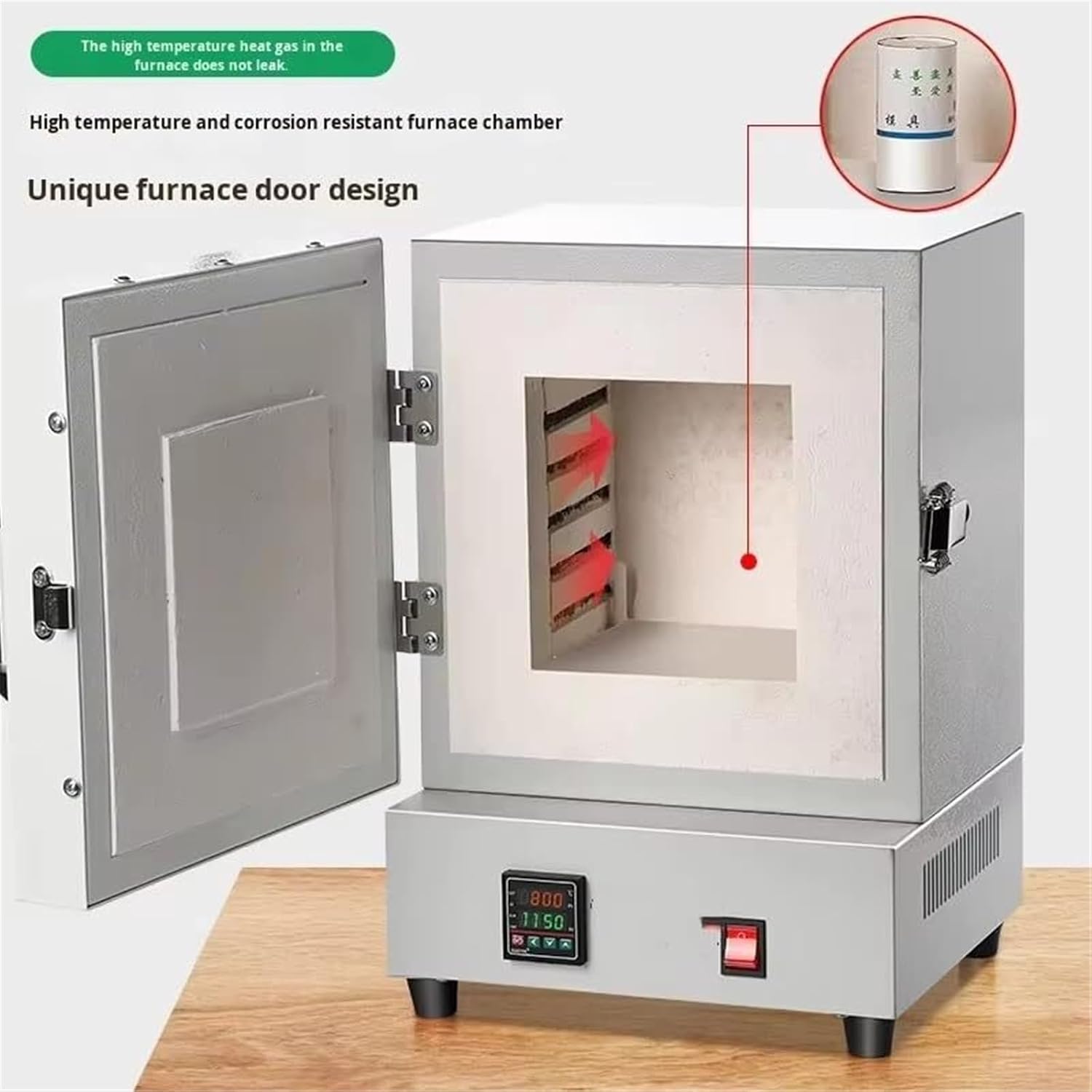 1150°C Electric Burnout Oven – 2000W Enclosed Muffle Furnace for Ornaments Casting, Plaster Processing & Metal Melting – Lab-Grade Heat Treat Kiln