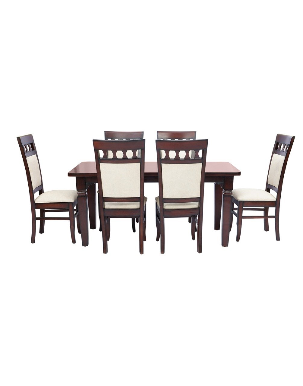 Shop Klass Solid Wood 6 Seater Dining Table Amazon.in Home & Kitchen