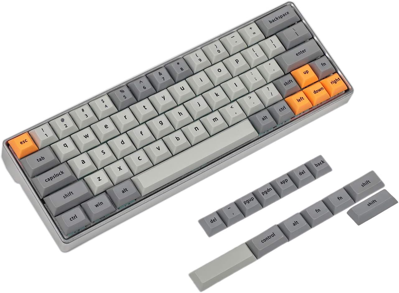YMDK DSA Keycaps 64 68 65 Keycap Set Dye Sub Thick PBT Key Caps for Cherry MX Switches Minila Tada68 GK64 Mechanical Keyboard (Only Keycap)