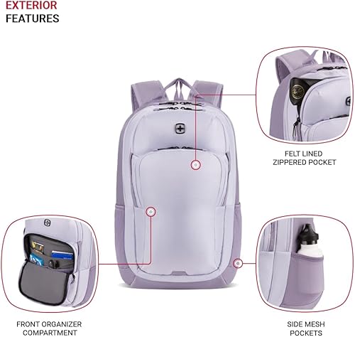 Miniatura 3 de SwissGear Mochila para portátil 8171, LavandaPúrpura Claro, Mochila para portátil 8171