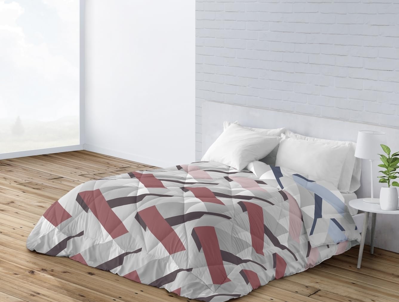 BOHEME Edredón Cama 135 Nórdico Estampado Reversible Esen - 235x260 cm.