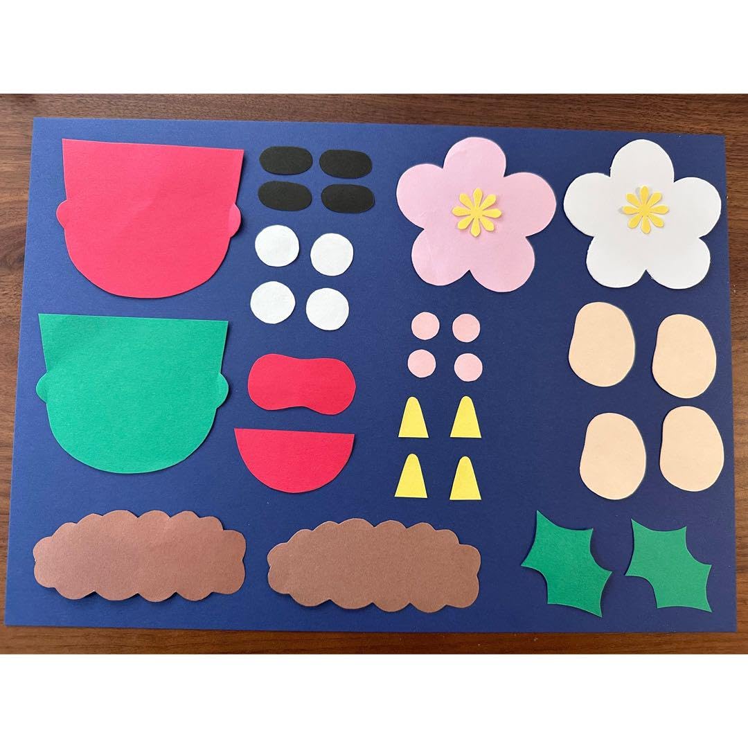 Amazon.co.jp: 節分制作キット せつぶん 鬼 おに 壁面飾り 画用紙 保育