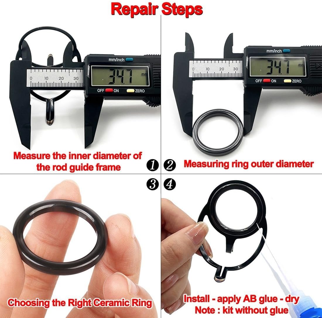 200pcs Fishing Rod Repair Kit Fishing Rod Guides Ring Set Ring Wear Resistant Ceramic Guide Ring Rod Eye Replacement Kit