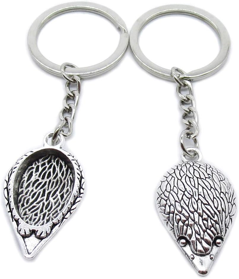 50 Pieces Keyring Keychain Wholesale Suppliers Jewelry Clasps YQ7F6X Hedgehog
