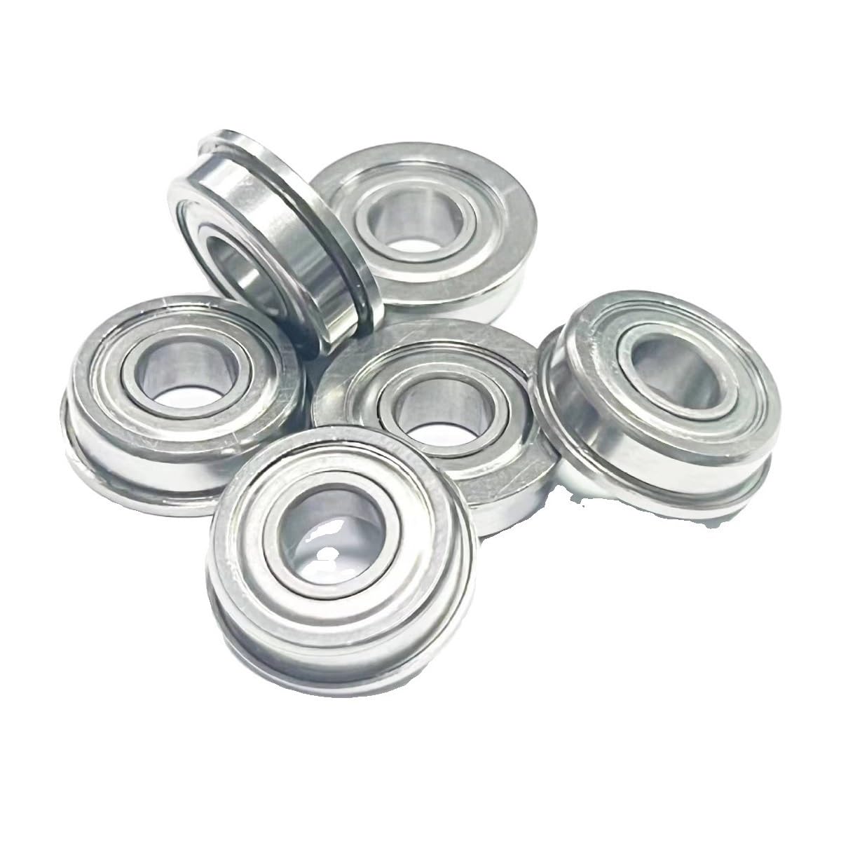 Rodamientos de Brida de Acero Inoxidable de Alta Velocidad SF623ZZ/SF624ZZ/SF625ZZ/SF626ZZ/SF627ZZ (6 Unidades)(SF626ZZ 6x19x6mm)
