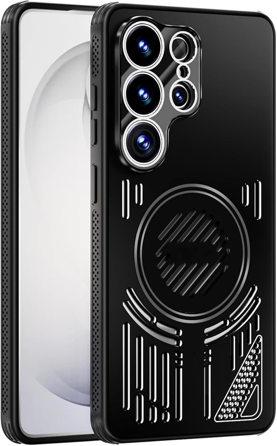 Magnetic Case for Samsung Galaxy S26/S26 Plus/S26 Ultra, Ultra-Thin Metal Heat Dissipation, All-Inclusive Lens Protection Cover(Silver,S26)