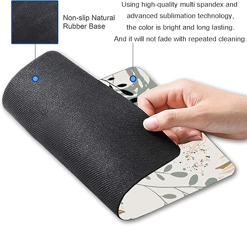 Miniatura 6 de Alfombrilla de mouse con diseño de arte abstracto, cuadrada, impermeable, antideslizante, base de goma, alfombrilla de mouse para computadora
