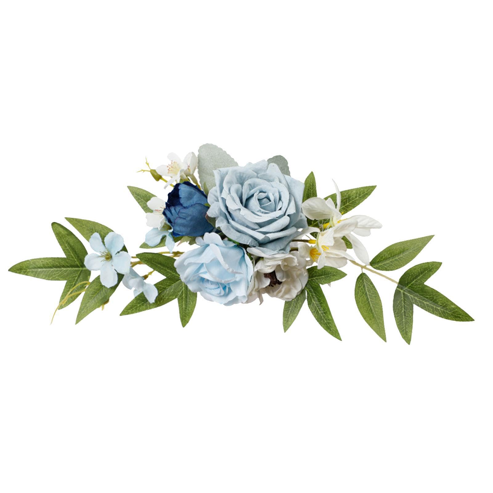 QUXVUIS Pew Flowers Wedding Decorations Ceremony Pew Flowers Brightly Colored Faux Roses Adorning Chairs For Dreamy Celebrations Lightweight Home Decorations, Style B