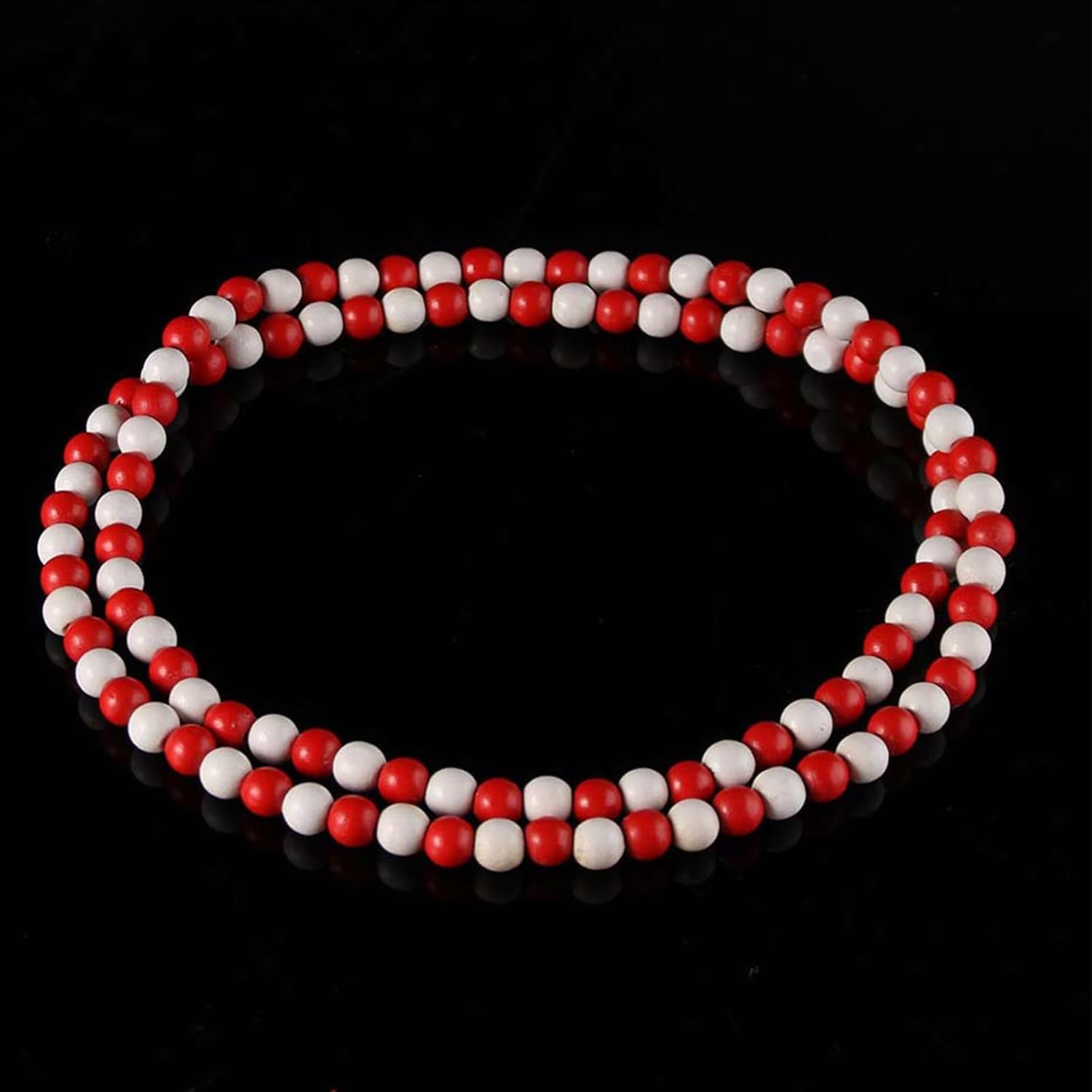 Punk Cool Colorful 8mm Wood Beads Chunky Strand Chunky Necklace Natural Wooden Chain Unisex Hip Hop Handmade African Statement Retro Bohemian Jewelry for Women Men - Image 2