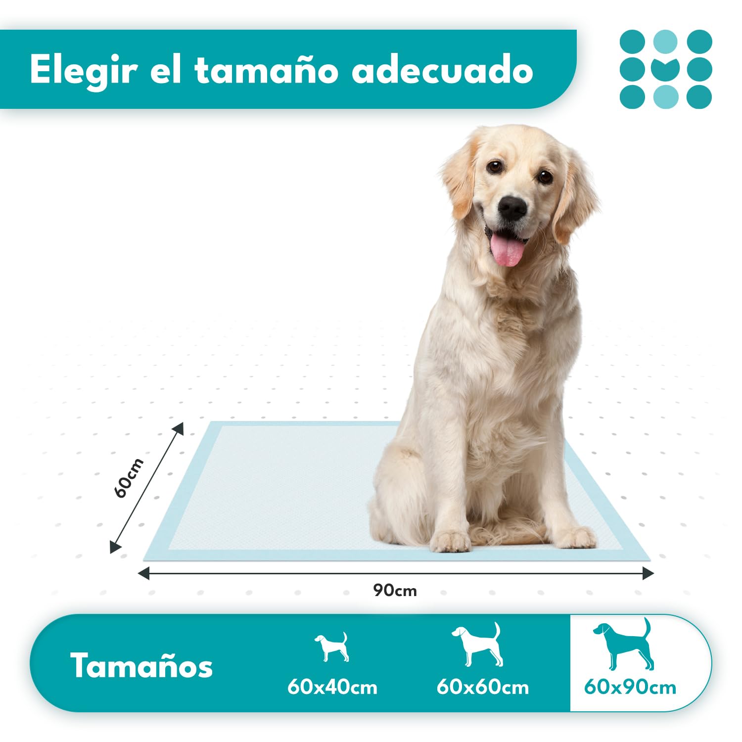 300 empapadores para cachorros 60x90 cm, maneo pads de entrenamiento absorbentes para perros, alfombrillas pipí impermeables 5 capas, para cachorros, gatos y mascotas