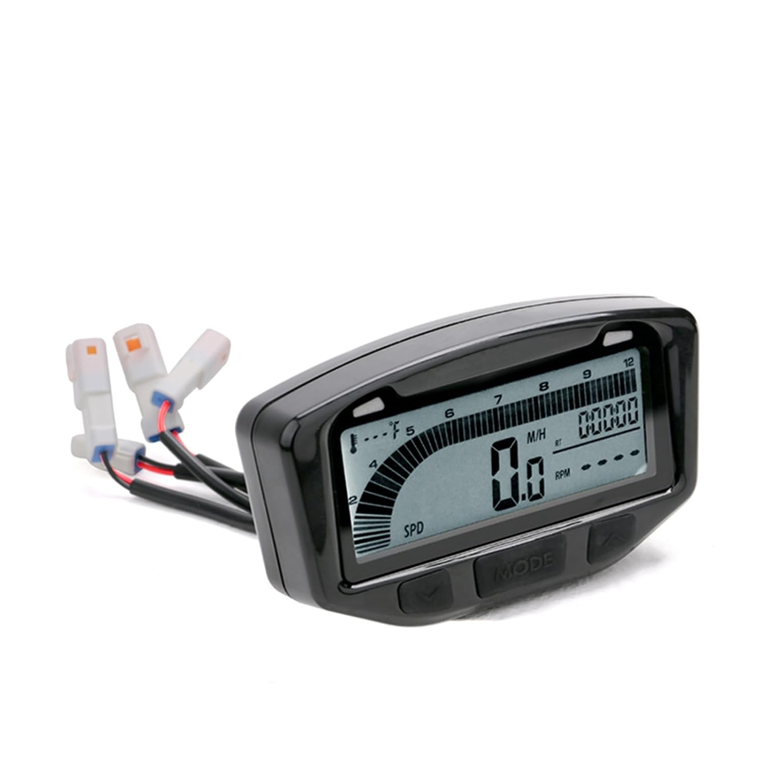 752-119 Digital Speedometer Tachometer Gauge Kit Replacement for KTM Honda Yamaha Kawasaki Suzuki 1995-2019 (Speed and Temperature Display Units are Not Adjustable)