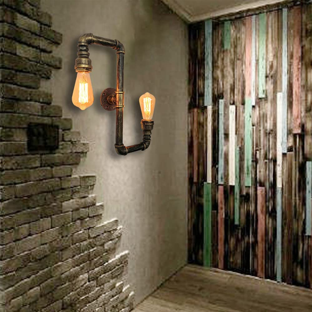 Applique Vintage Lampada Parete Industriale In Metallo 1 Luce Rigby - Foto 10