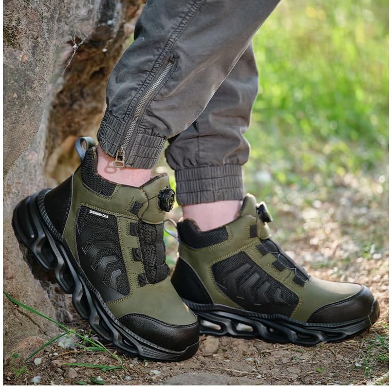 [mocoly] 安全靴 メンズ建築現場用【鉄なし絶縁】【軽量ハット】 耐衝撃耐踏み抜き滑り止め快適設計安心して使用