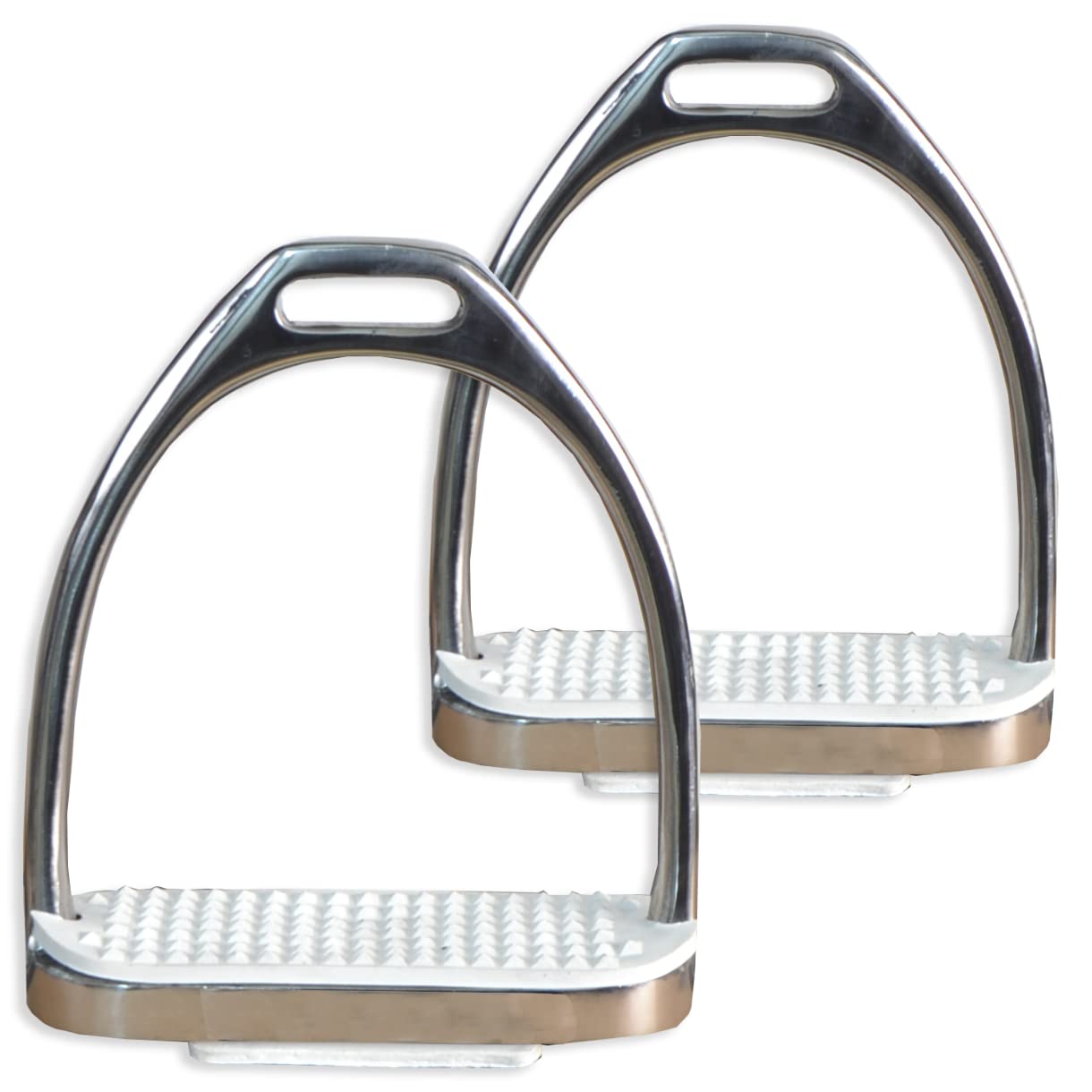 Estribo inglés inoxidable con taco | Equipamiento para el caballo | Producto de Guarnicionería | Tradición artesana | Los Nietos