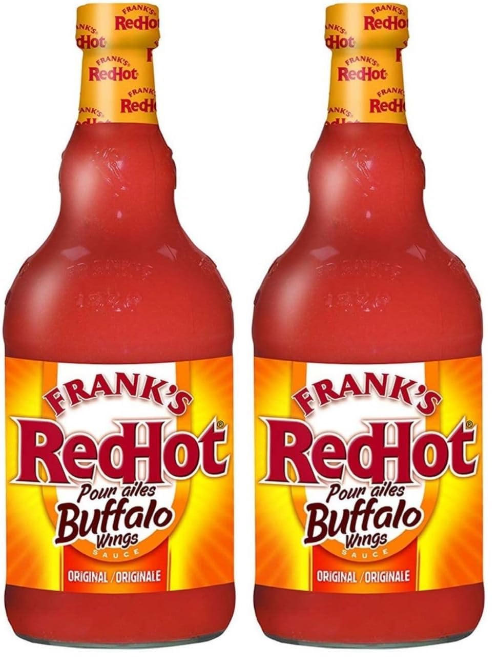 Frank's RedHot Buffalo Wings Hot Sauce, 12 fl oz (Pack of 2)