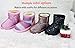 Sugmzox Girls Snow Boots Fashion Glitter Warm Cozy Non-Slip Outdoor Winter Boots rainbow Size 13