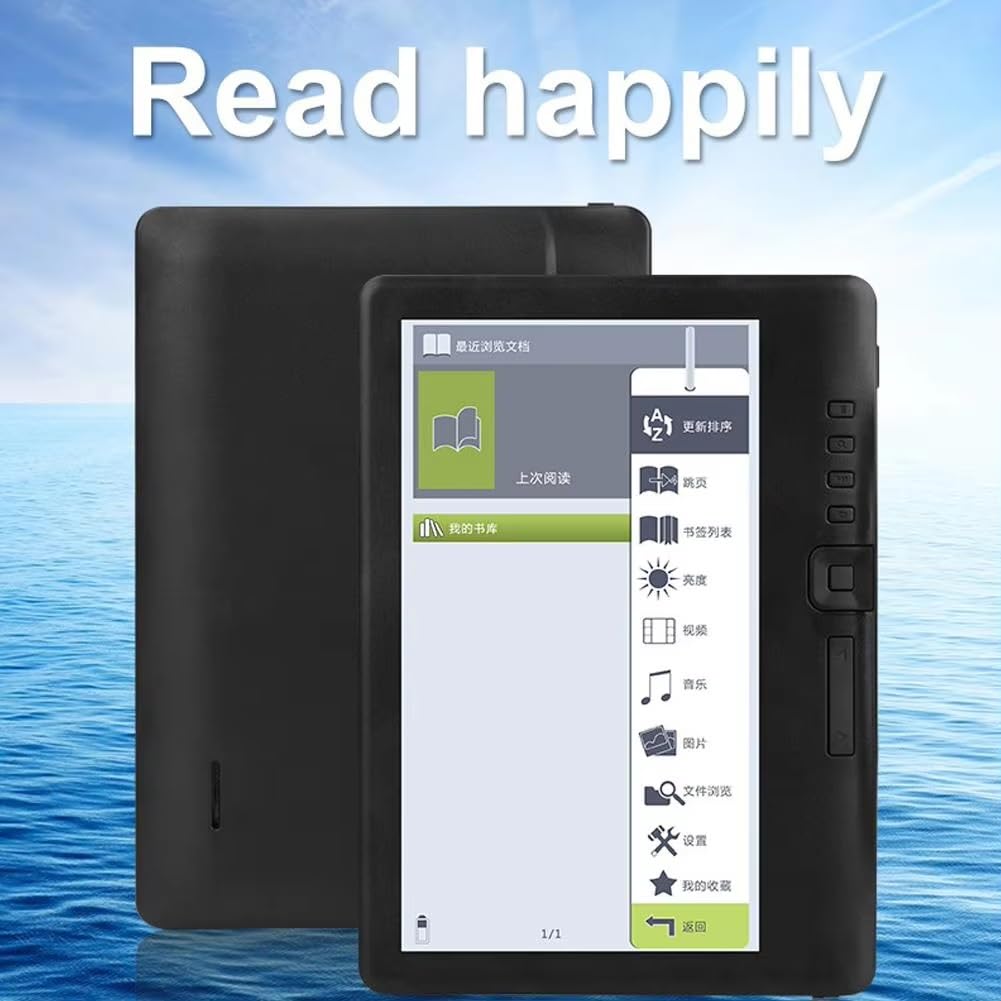 Lector de Ebook Portátil Lector de Libros Digitales Soporta Tarjeta de Memoria Lector de Libros 4G