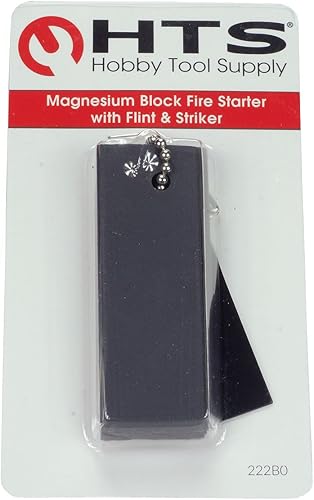 Miniatura 2 de HTS 222B0 - Arrancador de fuego de bloque de magnesio con pedernal y golpeador