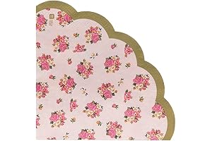 Talking Tables Truly Scrumptious Scalloped Floral Paper Table Napkins for a Tea Party