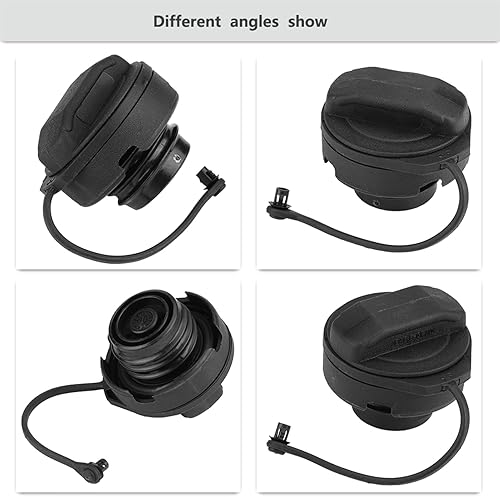 Miniatura 5 de Gas combustible, ABS negro cubierta de combustible de gas combustible montaje 1J0201553A reemplazo para RS6 S6 S8