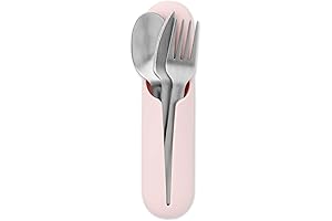W&P Porter Stainless Steel Travel Utensils with Silicone Case