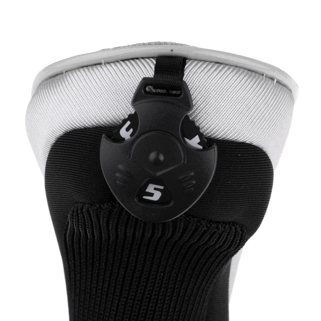 harayaa Golf Hybrid UT Club Head Cover Headcover Case & Number Tag, 7, X, Gris