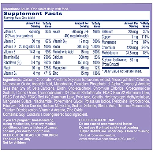 One A Day Women's Menopause Multivitamin With Vitamin A, Vitamin C, Vitamin D, Vitamin E And Zinc For Immune Health Support #TOP6