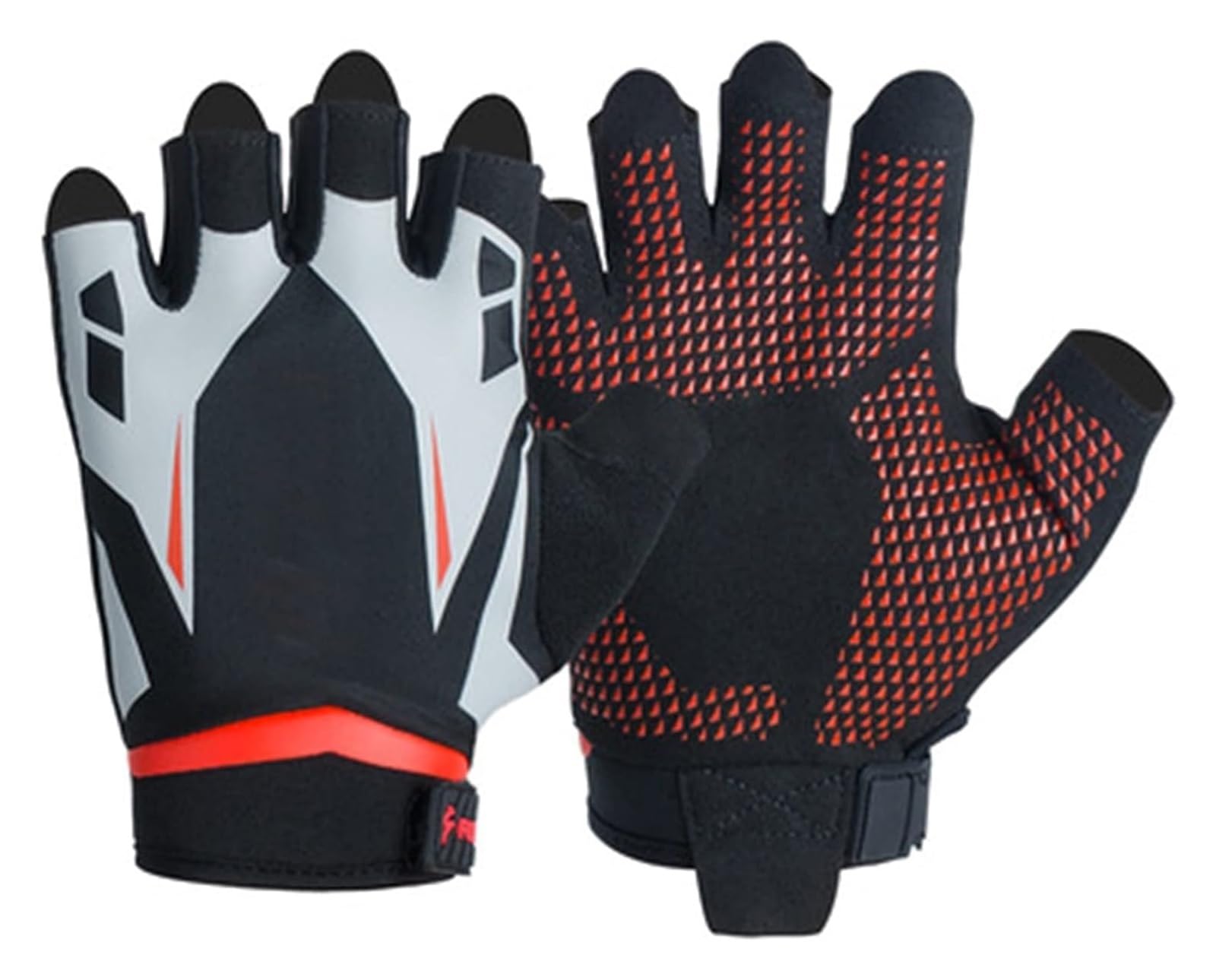 Guanti da guida senza dita, Guanti sportivi, Guanti mezze dita, Guanti da palestra Guanti imbottiti for sollevamento pesi Guanti da allenamento for uomini e donne Guanti di protezione mezze dita trasp