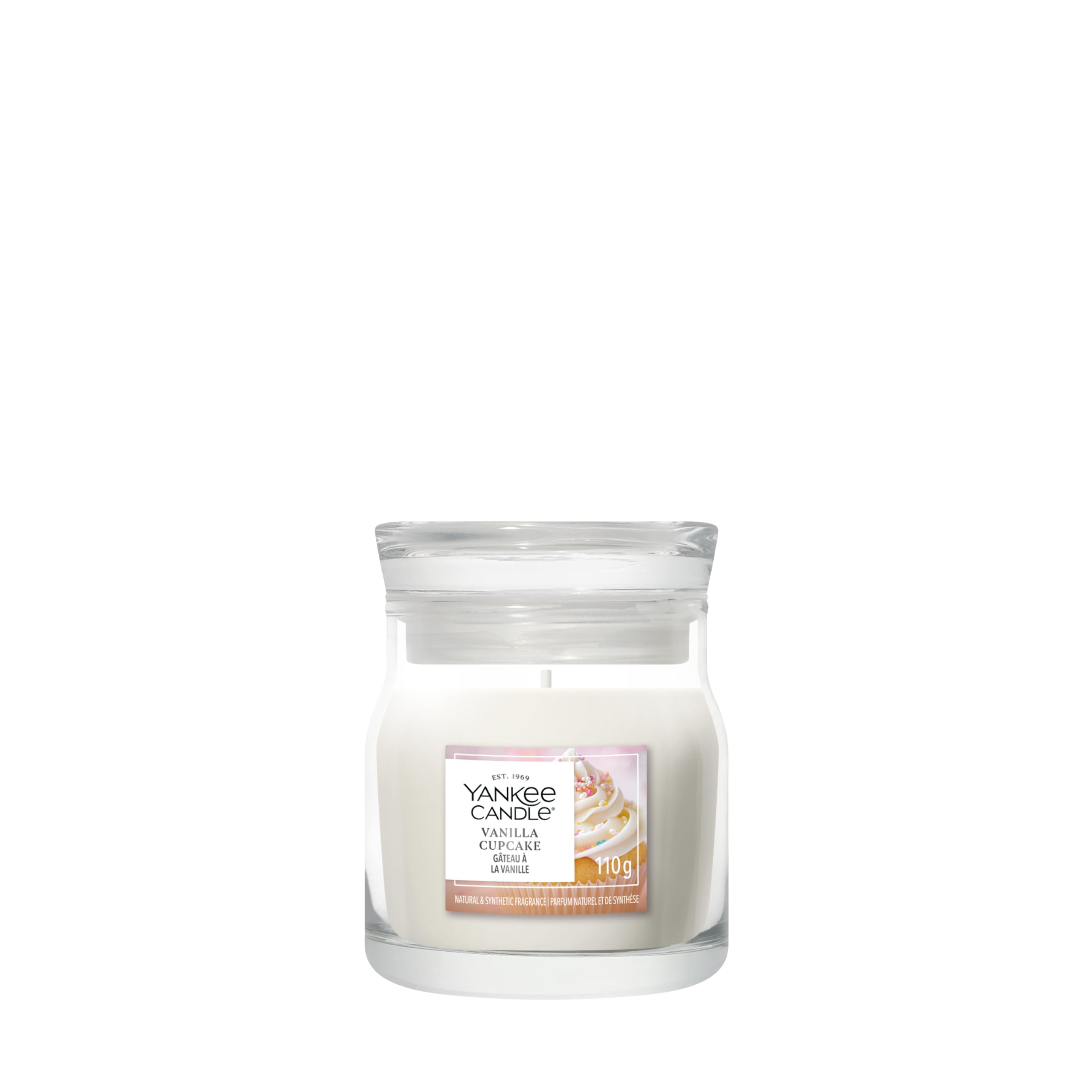 Yankee Candle Signature Small Jar Scented Candle | Vanilla Cupcake Candle | Plant-Based Wax Blend Candle | Perfect Gifts for Women