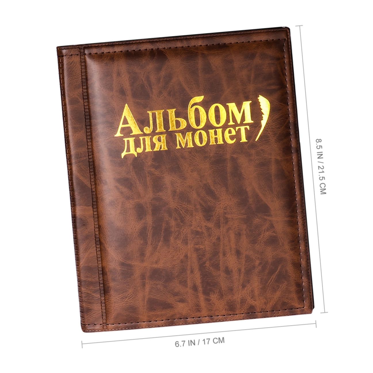 Münzalbum für Sammler 2 Stück mit Rundem Design Verbesserte Haltbarkeit und Weichheit aus Kunststoff und Pu Leder Geeignet zur Aufbewahrung von Münzen und Kleinen Gegenständen