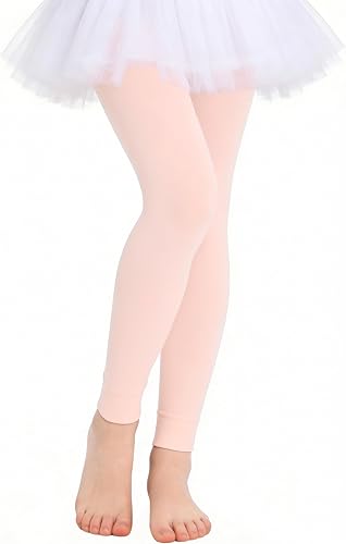 Girls Footless Tights for Dance Ballet Ultra Soft Leggings for Toddler Gymnastics Students Children Stockings