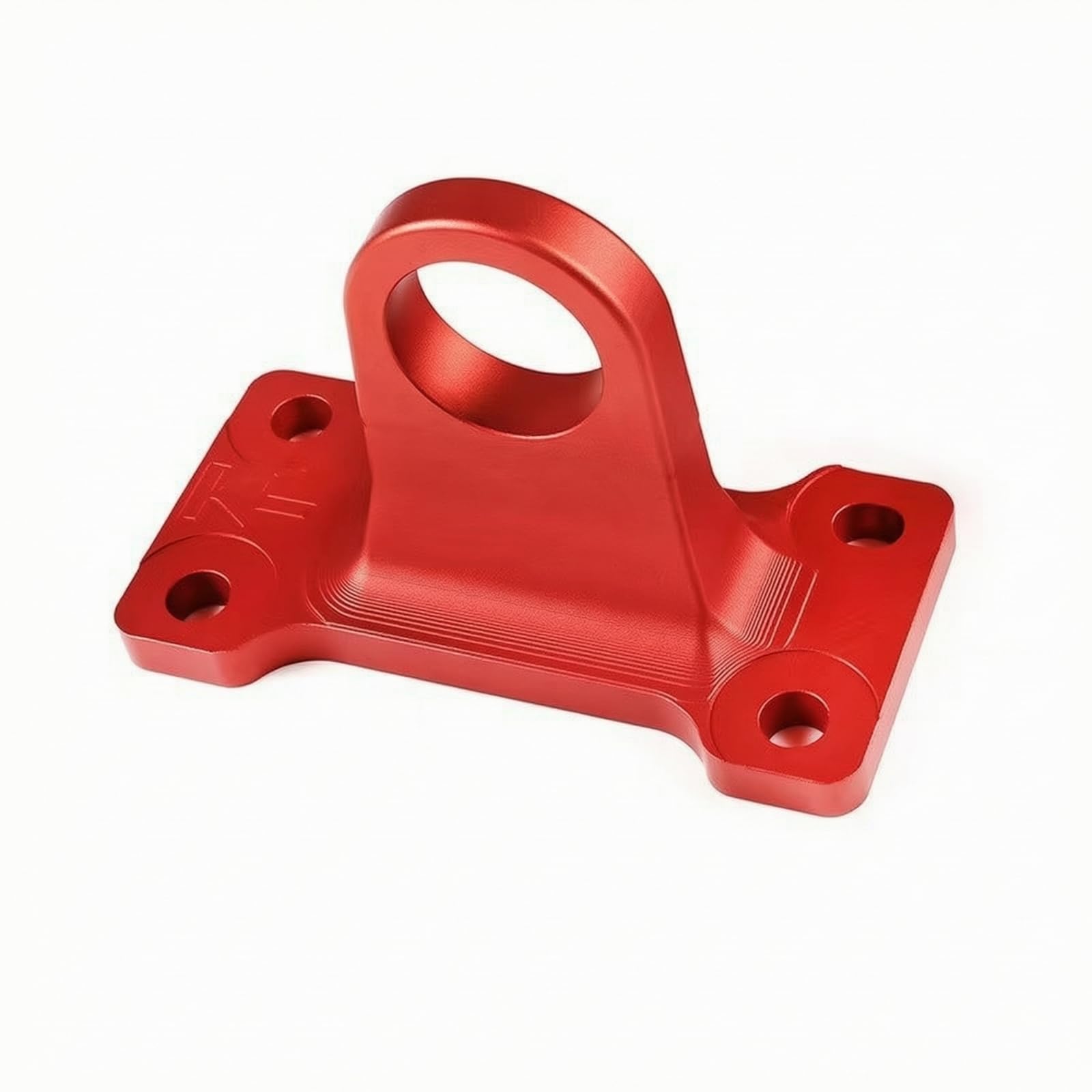 perfeclan Gancho Remolque para Vehículo con Soporte Montaje Aluminio Alta Resistencia con Abertura y Base Estable Acuado para Mejorar la Capacidad Remolque en Todas Las Condiciones, Rojo
